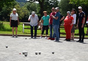 Der Aktionstag sorgte für ein  inklusives Miteinander bei Boule und Boccia im Mosbacher Elzpark.